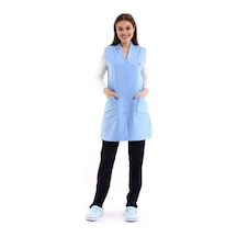 Kadın Kolsuz Önlük - 31 Açık Mavi-6767-31 A.mavi