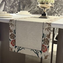 Keten Asil Desen Runner 40x140 Cm Çok Renkli