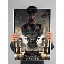 Black Panther Wakanda Forever Poster 60x90cm Kara Panter Afiş - Kalın Poster Kağıdı Dijital Baskı