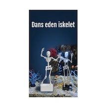 Dans Eden İskelet Akvaryum Süsü - Baloncuklarla Hareket Eden Eğlenceli Akvaryum Dekorasyonu
