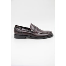 Carfier 0116 Erkek Klasik Ayakkabı - Bordo-bordo