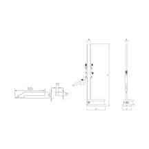 Fett 0-500mm Asimeto Mekanik Yükseklik Mihengiri As-621200