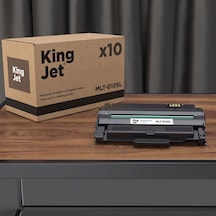 Kingjet Samsung Uyumlu Mlt-d105l Yüksek Kapasiteli 10'lu Paket Çipli Uyumlu Toner Scx-4625fn