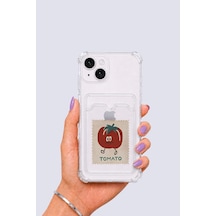 Apple iPhone Uyumlu 15 Kartlıklı Tomato Desenli Kılıf