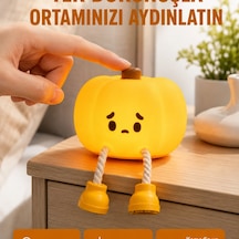 Silikon Pumpkin Night Light Telefon Tutuculu Led Lamba Yeni Nesil Renkli