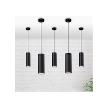 Mylights  Retro  Siyah  Gu10 Duylu Led Sarkit  Metal Sarkit Avize Masa  Üstü Sarkit Ampul Dahildir