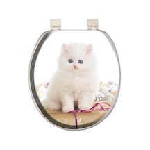 Softy Classic Desenli Yumuşak Klozet Kapağı Beyaz 8691580104985