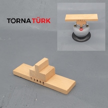 Ahşap Malafa Bileklik Rokelası - Top Mengene Düz Malafası Şekillendirme Aparatı Metalik