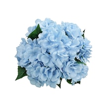 Yapay Çiçek Ortanca Çiçeği Demeti 43 cm Mavi Açık
