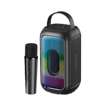 Leader Lp121 Rgb Bluetooth Usb Aux Fm Radyo Kablosuz Mikrofon Taşınabilir Toplantı Amfisi