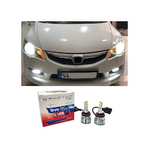Honda Civic Fd6 Led Xenon Kısa Far Ampulü Hb4 Duo Yeni Seri Beyaz 2006-2012
