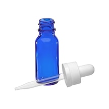 Damlalıklı Mavi Cam Şişe 100 Ml 20 Adet