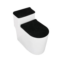 Dongjing Gümüş Tilki Kürkü Tuvalet Kapağı Tilki Kürkü Su Deposu Siyah