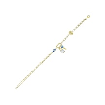 Altın Kilit Bileklik T075596 Sarı Altın