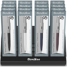 Scrikss Tükenmez Kalem 16 Lı Stand 77 M Çok Renkli