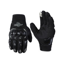 Ranyeek Bsddp Rh-a0136 Motosiklet Eldiveni, Tam Parmak Dokunmatik Ekran, Çarpma Koruma, Anti-s Kaydırma, Sokağa Uygun Siyah M