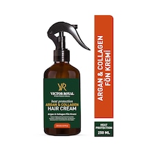Victor Royal Isıya Karşı Koruyucu Ve Kolay Tarama Etkili Argan Kolajen Fön Sprey Kremi 250 Ml