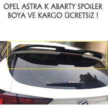 Opel Astra K Abarty Spoiler Kanat Rüzgarlık Boyalı
