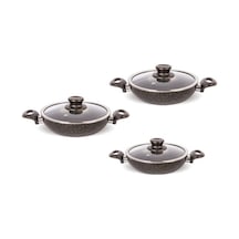 Fms G5001 6 Parça Granit Omlet Set Siyah