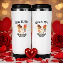 Bk Gift Kişiye Özel Best Friend Tasarımlı İkili Çelik Termos Bardak -5, Sevgiliye Hediye, Sevgililer Günü Hediyesi Kobitmeyencom36305 Bk Gift Renkli
