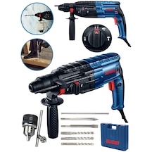 Dragro DRG-krc4200 Lacivert 4200 W Kırıcı Delici Hilti Matkap Metal Şanzımanlı 5 Adet Uç Yedek Mandren