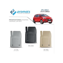 Proomats Opel Corsa E 2014 Ve Sonrası 4d Oto Paspas Profesyonel Siyah