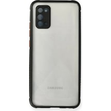 Samsung Galaxy A02s Kılıf Miami Şeffaf Silikon - Siyah
