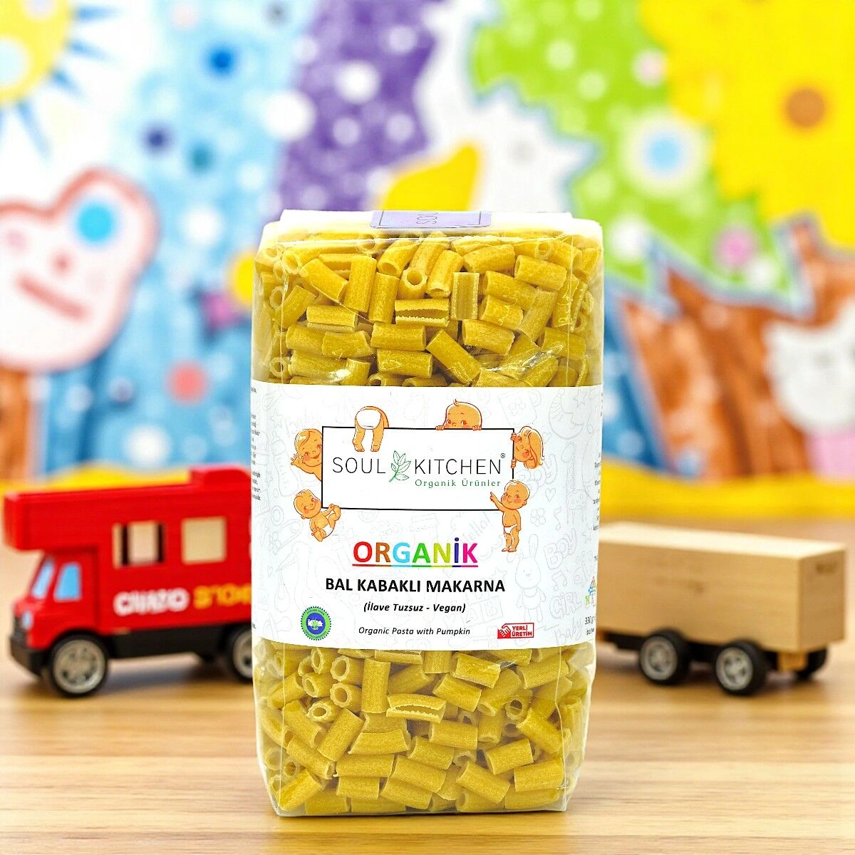 Organik Bal Kabaklı Makarna 330 G İlave Tuzsuz Vegan
