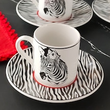 Regna Home Harmony Zebra 6 Kişilik Kahve Fincan Takımı (HBF-12-KF