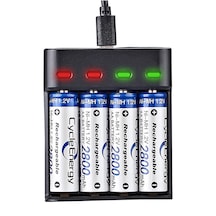 Greentech Pil Şarj Cihazı Dört Yuvalı - 1.2v Ni-mh / Ni-cd Aa / Aaa / Gt-bc07