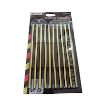 U Tip Geçmeli Havalandırma Nikelaj Şerit Çıta İnce 20cm 10 Parça Gold
