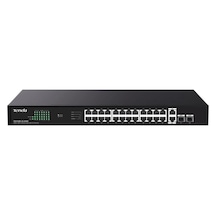 Tenda Teg1128p-24-410w 24 Port Poe+ 10-100-1000 2 Port Sfp 2 Port Uplink Switch Çelik Kasa Kdo