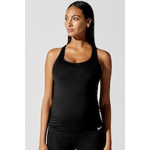 Nike Dri Fit M Women's Maternity Tank Top Kadın Hamile Spor Atlet Siyah Siyah