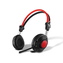 Snopy SN-58 Mikrofonlu Kulak Üstü Kulaklık Kırmızı - Siyah