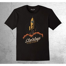 Uzay Cosmos Space Rocket Start Up Tişört Çocuk T-shirt