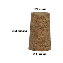 Konik Mantar Tıpası Şarap Şişesine Uygun 33*21*17 Mm 50 Adet