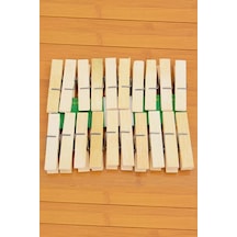 Bambu Ahşap Mandal 20 Lİ Mandal Seti Bambu Mandal Ahşap Mandal Ahşap