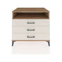 Kronos Şifonyer Tek Raflı 3 Çekmeceli 88x59x80 Çam-aytaşı Çam