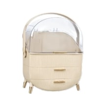 Çekmeceli Kozmetik Organizer Beyaz + Geçmeli Klips Eşya Sabitleme Askısı 6 Adet - 2li Set J0f1c4 Belirtilmemiş