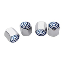 Volkswagen Caddy 2004-2010 Paslanmaz Çelik Sibop Kapağı Krom-mavi