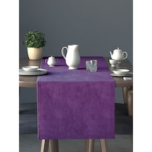 Kadife Dokulu Menekşe Moru Daily Series Runner 40 X 140 Menekşe Moru