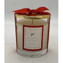 MİSSİ ALTIN METAL KAPAKLI LOVE KOKULU VEGAN MUM