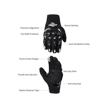 Pazly Bsddp Motosiklet Eldiveni - Nefes Alabilir, Darbeye Dayanıklı Eldiven, Kaymayı Önleyici, Tüm Mevsimler İçin Yeşil 2xl