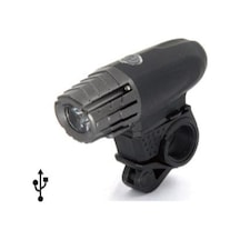 Ön Far Pl129W 3 Watt Süper Beyaz Led 4 Fonks. Usb Şarj 1200 Mah Gri - Siyah