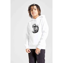 Tshirthane Naruto Jiraiya Baskılı Unisex Çocuk Kapüşonlu Beyaz Sweatshirt (534737701) Beyaz