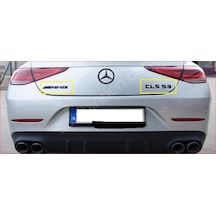 Mercedes Cls 53 Ve Amg Piano Black Bagaj Yazısı Seti 2'li Paket