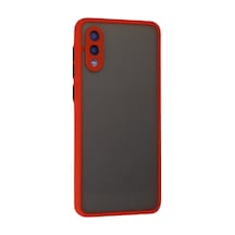 Samsung Galaxy  Uyumlu  A02 Kılıf Montreal Silikon Kapak - Kırmızı