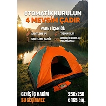Özel Seri Tatil Malzemesi Keşif Kamp Çadırı 8 Kişilik 250x250x165 Cm Çok Renkli