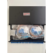 24 Port Fiber Optik Upc Patch Panel Set