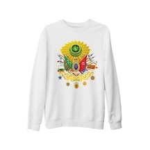 Osmanlı Arması Iı Beyaz Kalın Sweatshirt Osmanlı Arması Iı Beyaz Kalın Sweatshirt